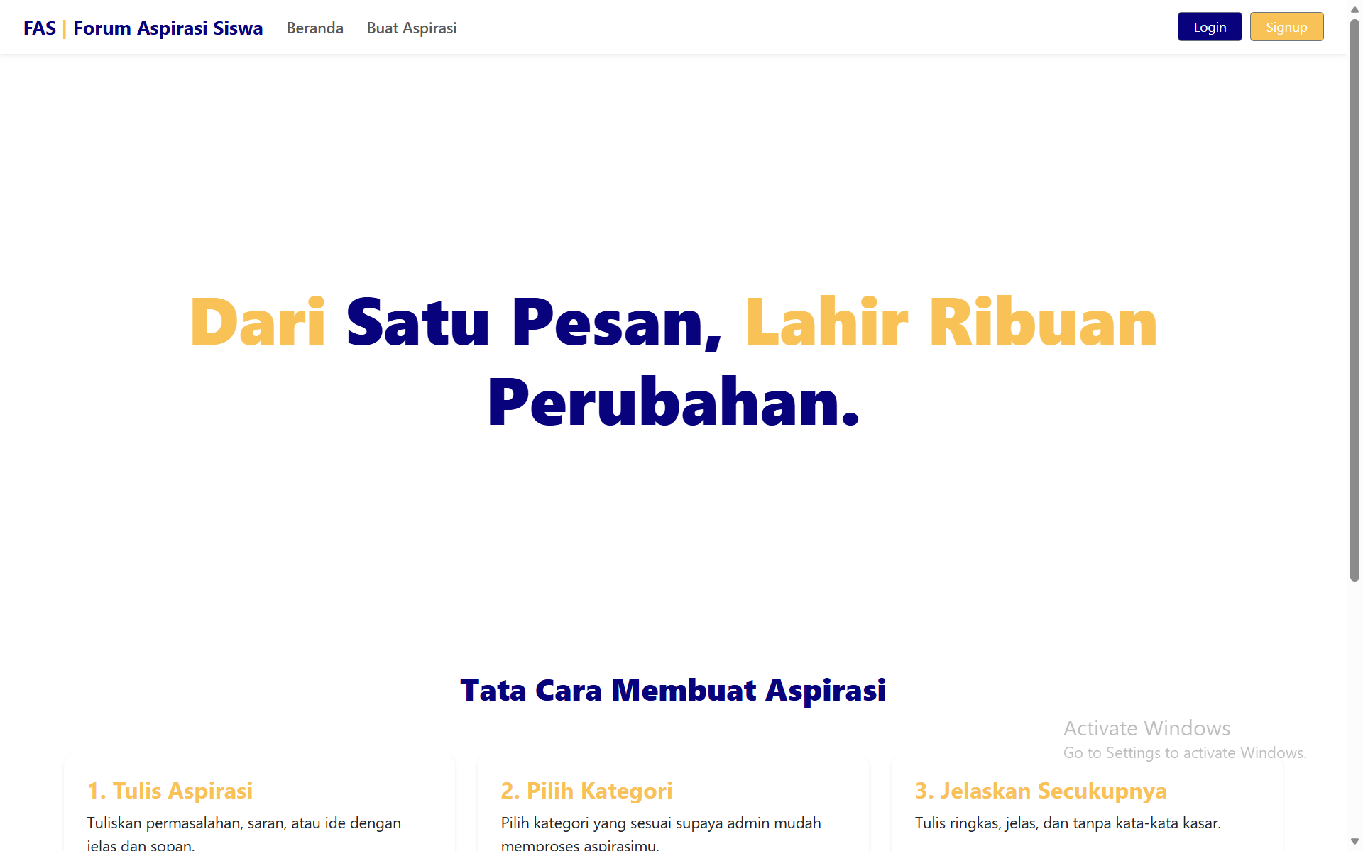 FAS | Forum Aspirasi Siswa